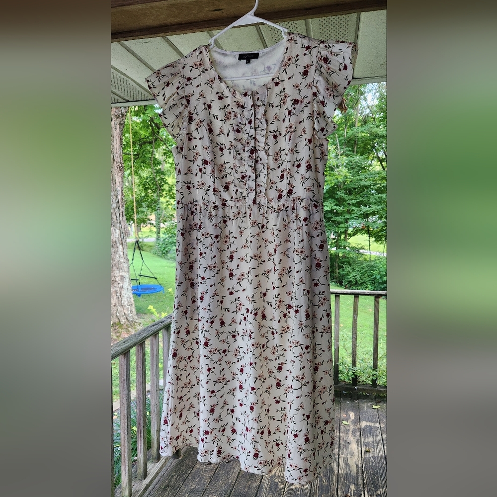 ROOLEE Floral White Dress